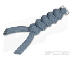 Chris Reeve Small Sebenza 21 Charcoal/Silver Knotted Lanyard