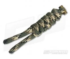 Chris Reeve Small Sebenza 21 Multicolored Knotted Lanyard Franklin Camo/Gold