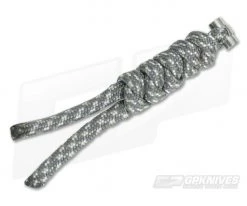 Chris Reeve Small Sebenza 21 Multicolored Knotted Lanyard ACU Camo/Silver