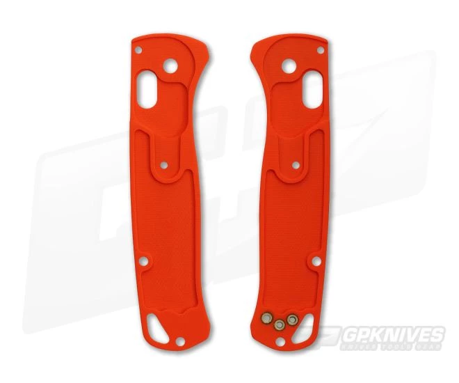 Putman Blade Scales Benchmade Bugout 535 Orange G10 Scales 4 Putman Blade Scales Benchmade Bugout 535 Orange G10 Scales - Image 2