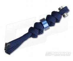 Chris Reeve Small Inkosi Midnight Lanyard with Blue Bead
