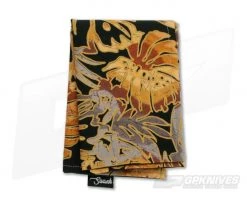 SwankHanks Pineapple Batik Outline Dye Print Cotton and Microsuede Hank