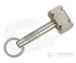 Ober Metalworks Mjolnir Titanium Hammer Knurled Key Chain