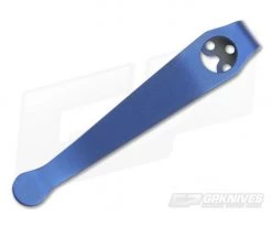 Lynch Northwest Titanium Deep Carry Pocket Clip Spyderco Long Blue