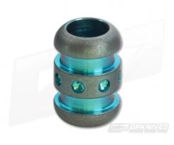 Ti Survival Titanium Lanyard Bead Droid Stonewashed Green Anodized