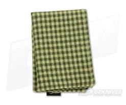 SwankHanks Green Check Cotton Flannel and Microsuede Hank
