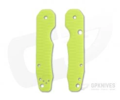 Putman Blade Scales Spyderco Smock Grooved Day Glow G10 Scales