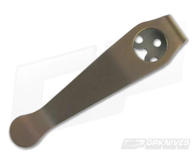 Lynch Northwest Titanium Deep Carry Pocket Clip Spyderco Short Bronze 3 Lynch Northwest Titanium Deep Carry Pocket Clip Spyderco Short Bronze