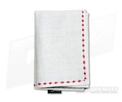 SwankHanks White Organic Linen Canvas and Microsuede Hank