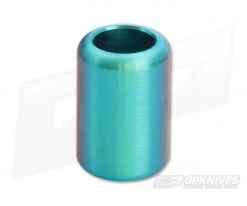 Ti Survival Titanium Lanyard Bead Grooveless Green Anodized