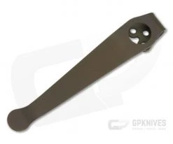 Lynch Northwest Titanium Deep Carry Pocket Clip Spyderco Long Bronze