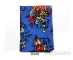 SwankHanks Blue Marvel One-Off Cotton and Microsuede Hank