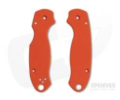Putman Blade Scales Spyderco Para 3 Smooth Orange G10 Scales