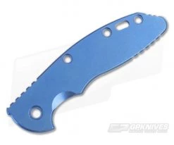 Hinderer Knives Stonewashed Blue Titanium Handle Scale for XM-18 3.5" Smooth