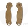Putman Blade Scales Spyderco Para 3 Smooth Natural Canvas Micarta Scales -Cheap Knife Accessories Store 022 2 3