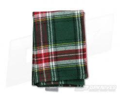 SwankHanks Green Xmas Flannel and Microsuede Hank