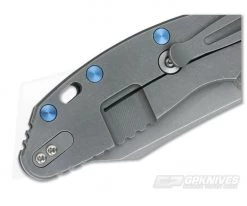 Hinderer Knives XM-24 Titanium Handle Nut Set of 3 Blue -Cheap Knife Accessories Store 0269