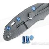 Hinderer Knives Fatty Titanium Handle Nut Set of 3 Blue -Cheap Knife Accessories Store 0273 1