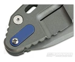 Hinderer Knives Pocket Clip Filler Tab Titanium Blue