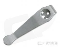 Lynch Northwest Spyderco Short Stonewashed Titanium Deep Carry Pocket Clip