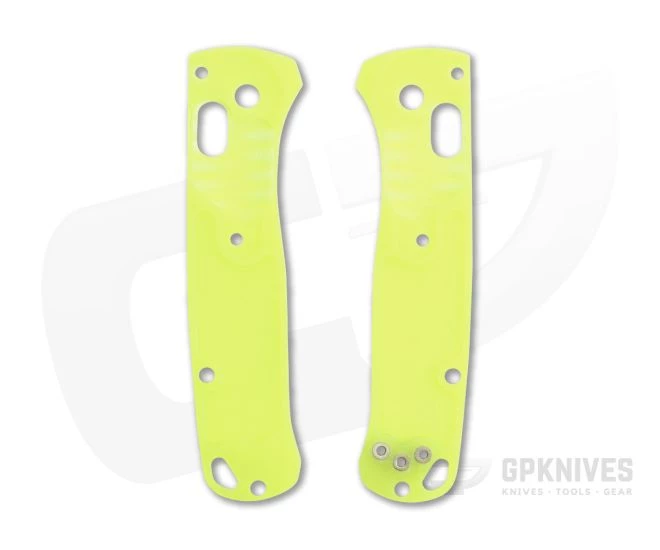 Putman Blade Scales Benchmade Mini Bugout 533 DayGlo Yellow G10 Custom Scales 4 Putman Blade Scales Benchmade Mini Bugout 533 DayGlo Yellow G10 Custom Scales - Image 2