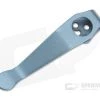 Lynch Northwest Ice Blue Ano Spyderco Short Titanium Deep Carry Pocket Clip -Cheap Knife Accessories Store 029 7