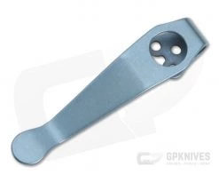 Lynch Northwest Ice Blue Ano Spyderco Short Titanium Deep Carry Pocket Clip