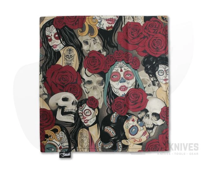 SwankHanks Day of the Dead Cotton and Microsuede Hank 4 SwankHanks Day of the Dead Cotton and Microsuede Hank - Image 2