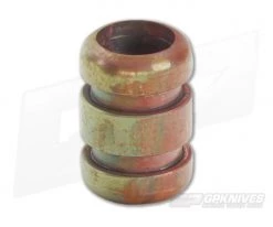 Ti Survival Copper Lanyard Bead Grooved Patina