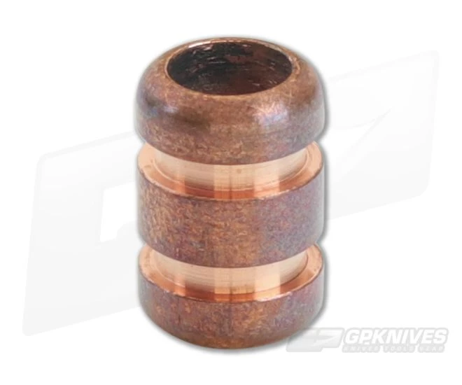 Ti Survival Copper Lanyard Bead Grooved Satin 3 Ti Survival Copper Lanyard Bead Grooved Satin