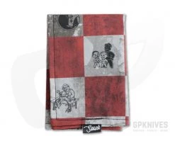 SwankHanks Fallout Red and White Check Cotton and Microsuede Hank