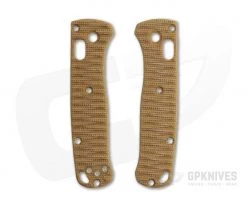 Putman Blade Scales Benchmade Mini Bugout 533 Natural Micarta Custom Scales