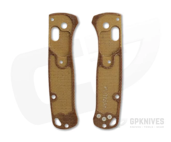 Putman Blade Scales Benchmade Mini Bugout 533 Natural Micarta Custom Scales 4 Putman Blade Scales Benchmade Mini Bugout 533 Natural Micarta Custom Scales - Image 2