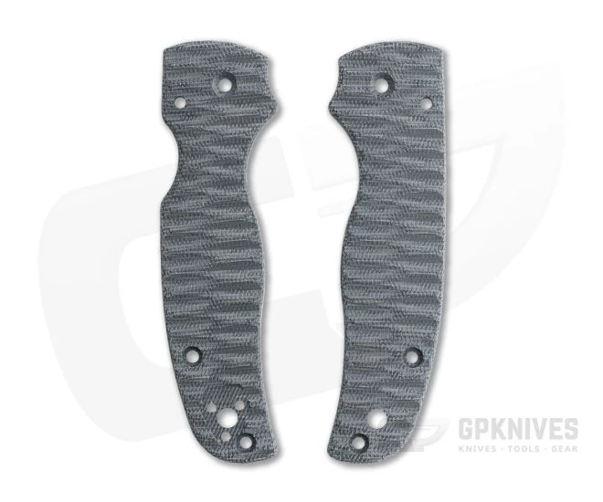 Putman Blade Scales Spyderco Shaman Black Canvas Micarta Scales 3 Putman Blade Scales Spyderco Shaman Black Canvas Micarta Scales