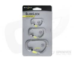 Nite Ize SlideLock Carabiner Stainless Steel Three Pack