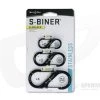 Nite Ize SlideLock S-Biner Stainless Steel Black Three Pack -Cheap Knife Accessories Store 03710
