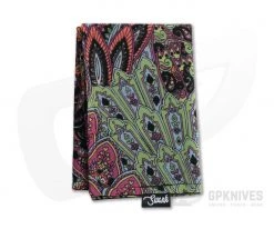 SwankHanks Vintage Floral Print Nylon and Microsuede Hank