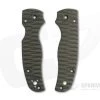 Putman Blade Scales Spyderco Shaman OD Green Canvas Micarta Scales -Cheap Knife Accessories Store 037 1 9