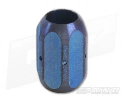 Ti Survival Titanium Lanyard Bead Hex Blue Purple Anodized