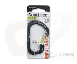 Nite Ize SlideLock Carabiner Aluminum #4 Charcoal Gray