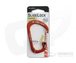 Nite Ize SlideLock Carabiner Aluminum #4 Orange