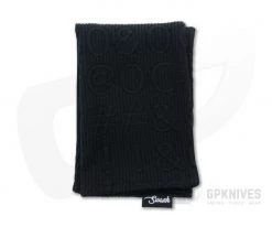 SwankHanks Striped Keyboard Character Embossed Polyester and Black Microsuede Hank