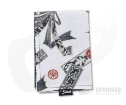 SwankHanks White Tabane Noshi Uzumaki Spiral Japanese Dobby Cotton Hank