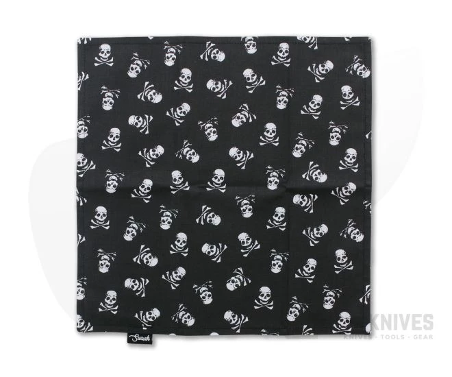 SwankHanks Skull and Crossbones Cotton Black Microfiber Hank 4 SwankHanks Skull and Crossbones Cotton Black Microfiber Hank - Image 2