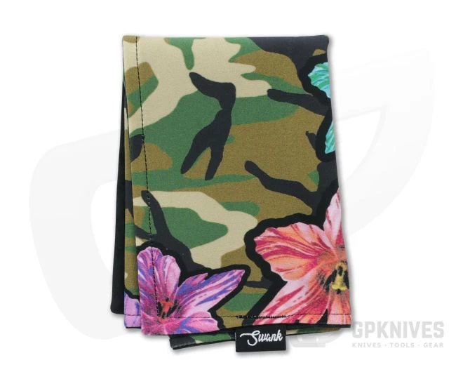 SwankHanks Camo Lily Lycra and Black Microsuede Hank 3 SwankHanks Camo Lily Lycra and Black Microsuede Hank