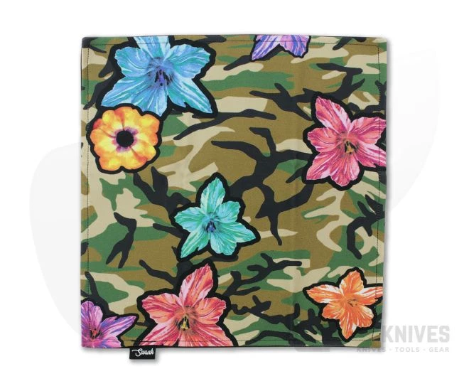 SwankHanks Camo Lily Lycra and Black Microsuede Hank 4 SwankHanks Camo Lily Lycra and Black Microsuede Hank - Image 2