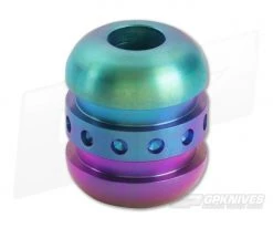 Ti Survival Titanium Droid XXL Lanyard Bead Rainbow Anodized