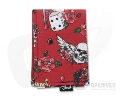 SwankHanks Lady Luck Red Cotton Black Microfiber Hank