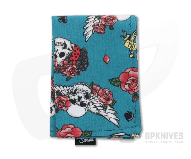 SwankHanks Lady Luck Blue Cotton Black Microfiber Hank 3 SwankHanks Lady Luck Blue Cotton Black Microfiber Hank