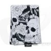 SwankHanks Black and White Skulls and Roses Cotton and Microsuede Hank 1 SwankHanks Black and White Skulls and Roses Cotton and Microsuede Hank -Cheap Knife Accessories Store 056 1 7